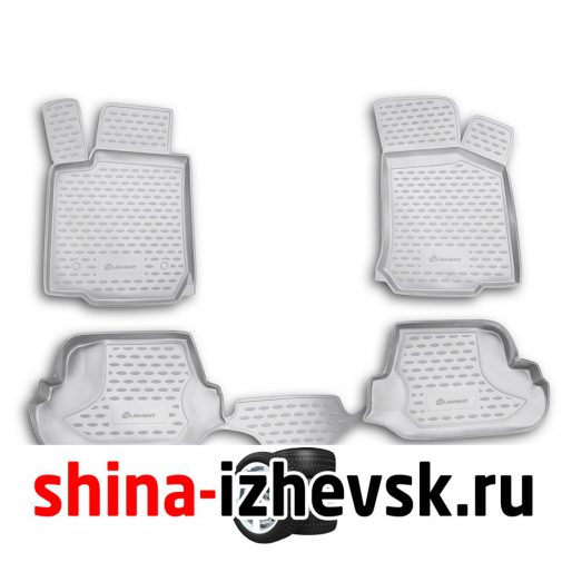 Коврик Autofamily коврик в салон полиуретановый серый для SKODA Octavia Tour 1996- , 4 шт. , серый) в Ижевске